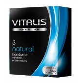 Классические презервативы VITALIS PREMIUM natural - 3 шт. - Vitalis - купить с доставкой в Старом Осколе