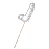 Прозрачный леденец в форме фаллоса со вкусом пина колады - Sosuчki - купить с доставкой в Старом Осколе