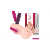 Телесный вибромастурбатор-вагина Dream Auto - KOKOS - в Старом Осколе купить с доставкой