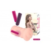 Телесный вибромастурбатор-вагина Gloria Auto - KOKOS - в Старом Осколе купить с доставкой