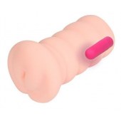 Телесный вибромастурбатор-вагина Gloria Auto - KOKOS - в Старом Осколе купить с доставкой