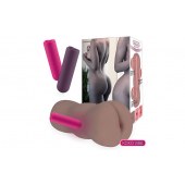 Коричневый вибромастурбатор-анус TONGGGO-Black Angel Auto - KOKOS - в Старом Осколе купить с доставкой