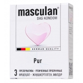 Супертонкие презервативы Masculan Pur - 3 шт. - Masculan - купить с доставкой в Старом Осколе