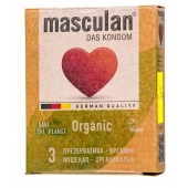 Экологически чистые презервативы Masculan Organic - 3 шт. - Masculan - купить с доставкой в Старом Осколе