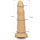 Телесная насадка Harness - 15,8 см. - LOVETOY (А-Полимер) - купить с доставкой в Старом Осколе