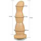 Телесная рельефная насадка Harness - 15,9 см. - LOVETOY (А-Полимер) - купить с доставкой в Старом Осколе