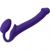 Фиолетовый безремневой страпон Silicone Bendable Strap-On - size M - Strap-on-me - купить с доставкой в Старом Осколе