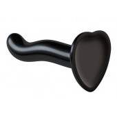Черный фаллоимитатор-насадка Strap-On-Me P G spot Dildo size S - 16,4 см. - Strap-on-me - купить с доставкой в Старом Осколе
