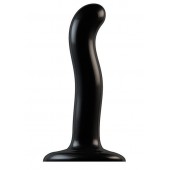Черный фаллоимитатор-насадка Strap-On-Me P G spot Dildo size S - 16,4 см. - Strap-on-me - купить с доставкой в Старом Осколе