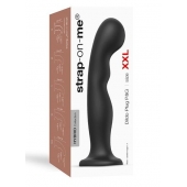 Черная насадка Strap-On-Me Dildo Plug P G size XXL - Strap-on-me - купить с доставкой в Старом Осколе