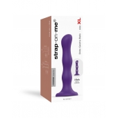 Фиолетовая насадка Strap-On-Me Dildo Geisha Balls size XL - Strap-on-me - купить с доставкой в Старом Осколе