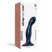 Темно-синяя насадка Strap-On-Me Dildo Plug Snaky size M - Strap-on-me - купить с доставкой в Старом Осколе