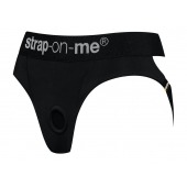 Черные трусики для насадок Heroine Lingerie Harness - size M - Strap-on-me - купить с доставкой в Старом Осколе