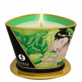 Массажная свеча Exotic Green Tea с ароматом зелёного чая - 170 мл. - Shunga - купить с доставкой в Старом Осколе