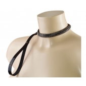 Эффектный сверкающий ошейник с поводком  Гламур - Sitabella - купить с доставкой в Старом Осколе