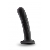 Черный анальный фаллоимитатор Twist Medium - 14 см. - Blush Novelties