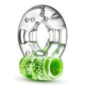 Зеленое эрекционное виброкольцо Arouser Vibrating C-Ring - Blush Novelties - в Старом Осколе купить с доставкой