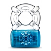 Синее эрекционное виброкольцо Pleaser Rechargeable C-Ring - Blush Novelties - в Старом Осколе купить с доставкой