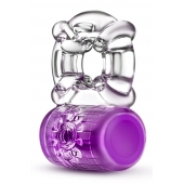 Фиолетовое эрекционное виброкольцо Pleaser Rechargeable C-Ring - Blush Novelties - в Старом Осколе купить с доставкой