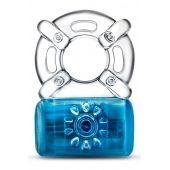 Синее эрекционное виброкольцо One Night Stand Vibrating C-Ring - Blush Novelties - в Старом Осколе купить с доставкой