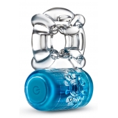 Синее эрекционное виброкольцо One Night Stand Vibrating C-Ring - Blush Novelties - в Старом Осколе купить с доставкой