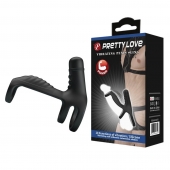 Черная вибронасадка на пенис Vibrating Penis Sling - Baile - в Старом Осколе купить с доставкой