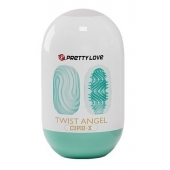Бирюзовый мастурбатор-яйцо Twist Angel - Baile - в Старом Осколе купить с доставкой