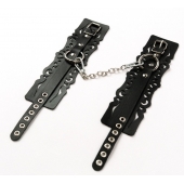 Узорчатые кожаные оковы с регулируемыми ремешками - Crazy Handmade - купить с доставкой в Старом Осколе