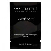 Крем для массажа и мастурбации Wicked Stroking and Massage Creme - 3 мл. - Wicked - купить с доставкой в Старом Осколе