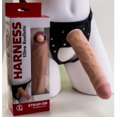 Насадка-фаллос в комплекте с трусиками Harness - 21,6 см. - LOVETOY (А-Полимер) - купить с доставкой в Старом Осколе