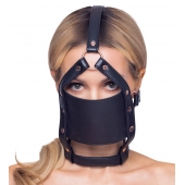 Черный намордник с кляпом-шаром Head Harness With A Gag - Orion - купить с доставкой в Старом Осколе