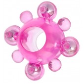 Эрекционное кольцо c бусинками - Toyfa Basic - в Старом Осколе купить с доставкой