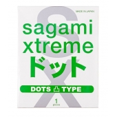 Презерватив Sagami Xtreme Type-E с точками - 1 шт. - Sagami - купить с доставкой в Старом Осколе