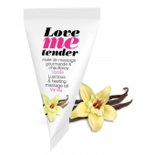 Съедобное согревающее массажное масло Love Me Tender Vanilla с ароматом ванили - 10 мл. - Love to Love - купить с доставкой в Старом Осколе