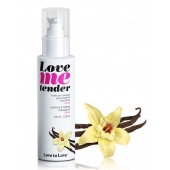 Съедобное согревающее массажное масло Love Me Tender Vanilla с ароматом ванили - 100 мл. - Love to Love - купить с доставкой в Старом Осколе