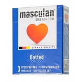 Презервативы с пупырышками Masculan Dotted - 3 шт. - Masculan - купить с доставкой в Старом Осколе