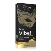 Съедобный гель Dual Vibe Pina Colada с эффектом вибрации и вкусом коктейля пина колада - 15 мл. - ORGIE - купить с доставкой в Старом Осколе