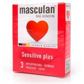 Презервативы Masculan Sensitive plus - 3 шт. - Masculan - купить с доставкой в Старом Осколе