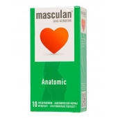 Презервативы анатомической формы Masculan Anatomic - 10 шт. - Masculan - купить с доставкой в Старом Осколе