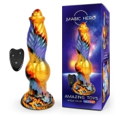 Разноцветный фантазийный вибромассажер - 26 см. - Bior toys