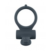 Серое перезаряжаемое эрекционное кольцо с вибрацией Power Clit - Dorcel - в Старом Осколе купить с доставкой