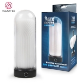 Оригинальный мастурбатор в круглой колбе с нагревом - Sex Expert - в Старом Осколе купить с доставкой