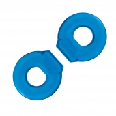 Комплект из двух колец для пениса 2-Pack Ultra-Stretch Stamina Endurance Ring - BlueLine - в Старом Осколе купить с доставкой