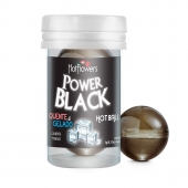 Интимный гель Power Black Hot Ball с охлаждающе-разогревающим эффектом (2 шарика по 3 гр.) - HotFlowers - купить с доставкой в Старом Осколе