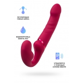 Малиновый безремневой страпон Lapis - 23 см. - Lovense - купить с доставкой в Старом Осколе