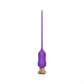 Фиолетовый тонкий стимулятор Nipple Vibrator - 23 см. - I-MOON - купить с доставкой в Старом Осколе