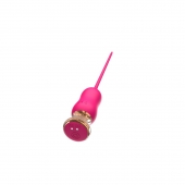 Розовый тонкий стимулятор Nipple Vibrator - 23 см. - I-MOON - купить с доставкой в Старом Осколе