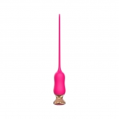 Розовый тонкий стимулятор Nipple Vibrator - 23 см. - I-MOON - купить с доставкой в Старом Осколе