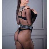 Черный кожаный пояс Sex Game - БДСМ Арсенал - купить с доставкой в Старом Осколе