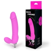 Розовый безремневой страпон Sexy Friend - 1137 - купить с доставкой в Старом Осколе